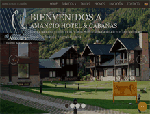 Tablet Screenshot of amanciohotel.com.ar